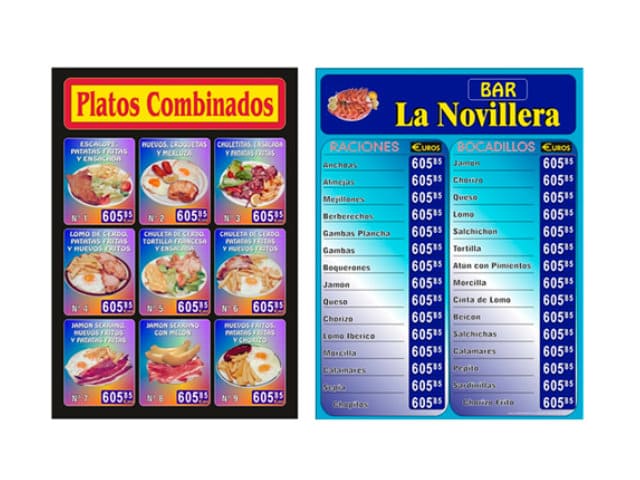 carteleria portaprecios hosteleria madrid